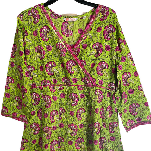 NWT ANOUK DRESS FLOWY DRESS WITH 3/4 SLEEVE - Picture 2 of 6